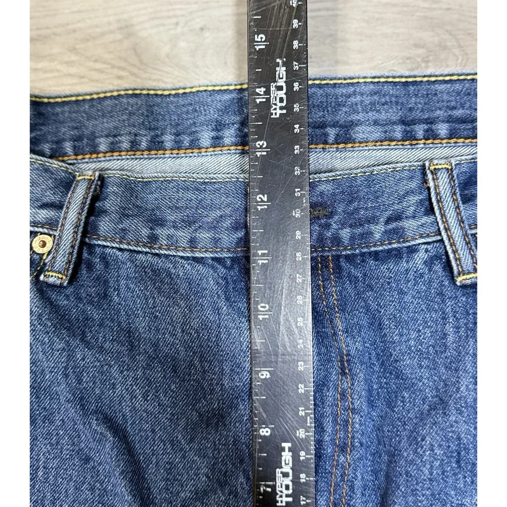 Levis 505 Regular Jeans Mens 42x30 Blue Medium Wash Straight Denim Casual Pants